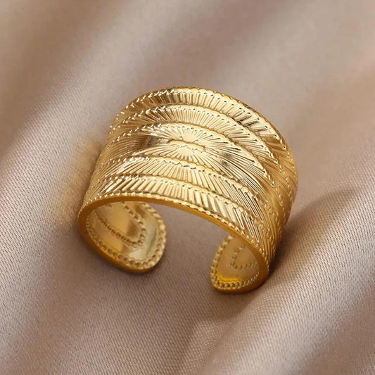 Gold Plated Stainless Steel Handcrafted Jewelry - Rings by The Nichole Collection