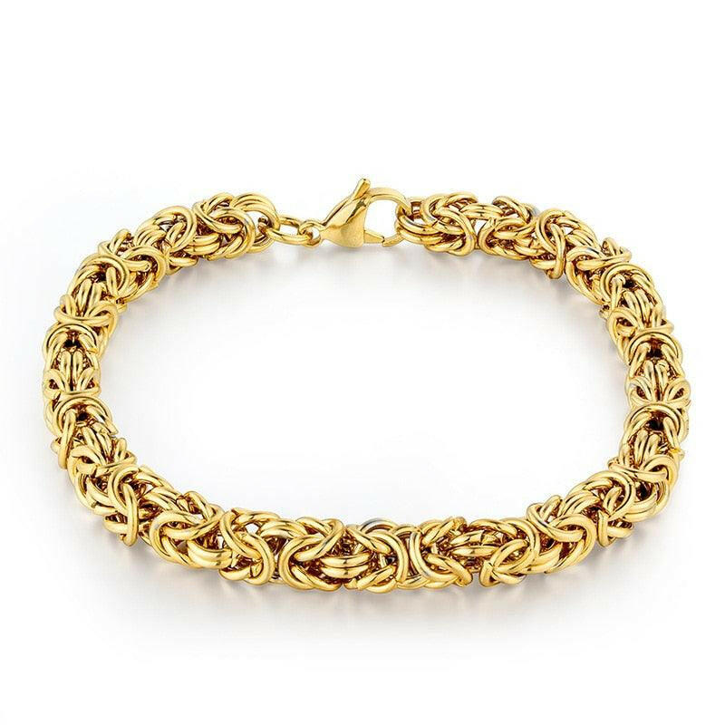 Gold Twisted Chain Bracelet - Bracelets by The Nichole Collection