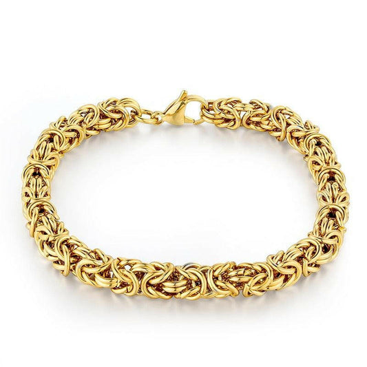 Gold Twisted Chain Bracelet 