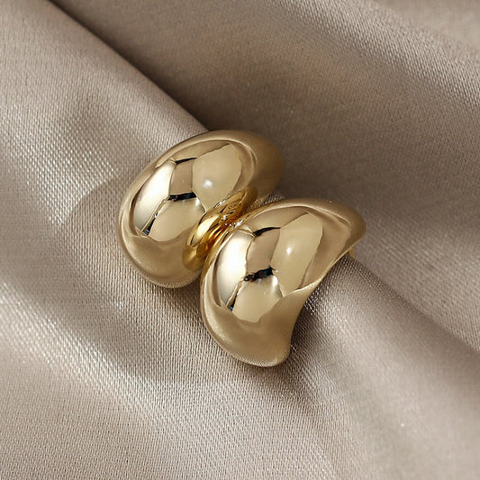 Half Moon Shaped Gold Drop Earrings | On sale | The Nichole