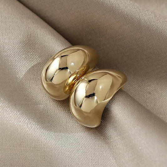 Take an EXTRA 50% OFF: Code: Promo50 Earrings Gold Half Moon Shaped Gold Drop Earrings