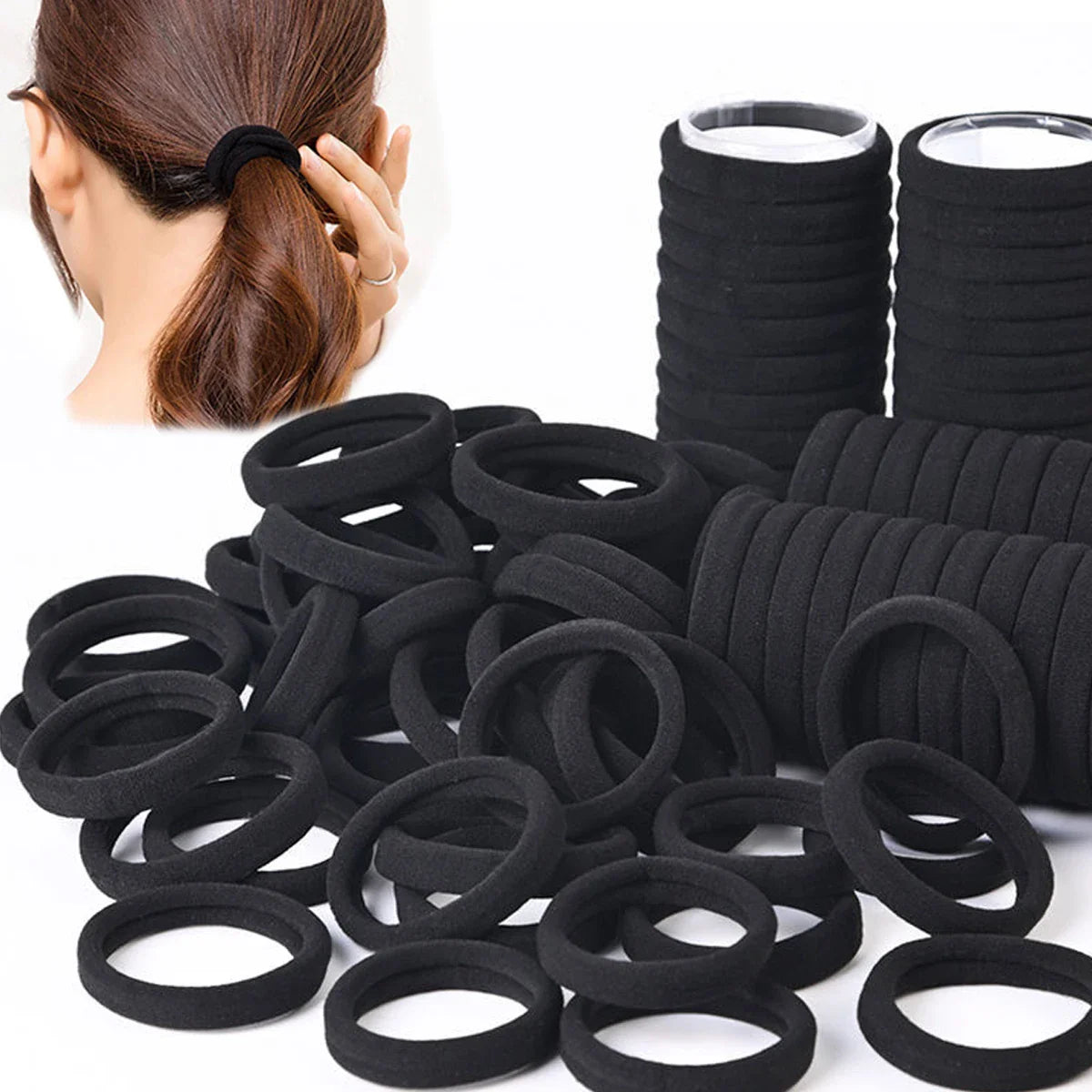 High Elastic Cotton Hair Bands with Durable Stretch