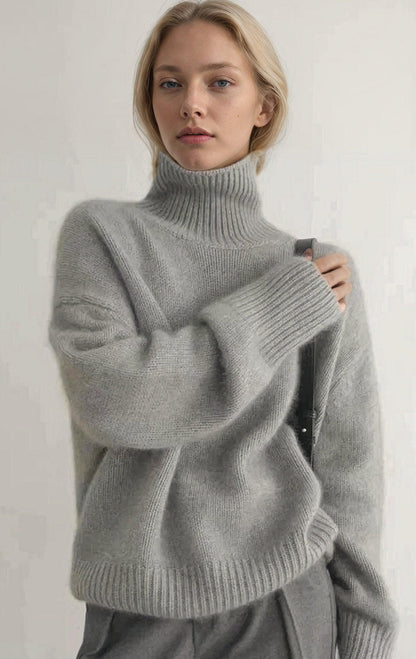 Women's Australian Merino Wool Turtleneck - Sweater by The Nichole Collection