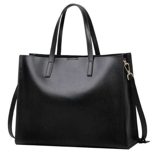 Classic Leather Handbag with Timeless Design and Spacious Interior - by The Nichole Collection