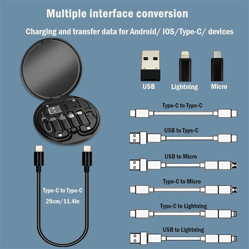 60W Multi-Connector Fast Charging Adapter Kit - iPhone