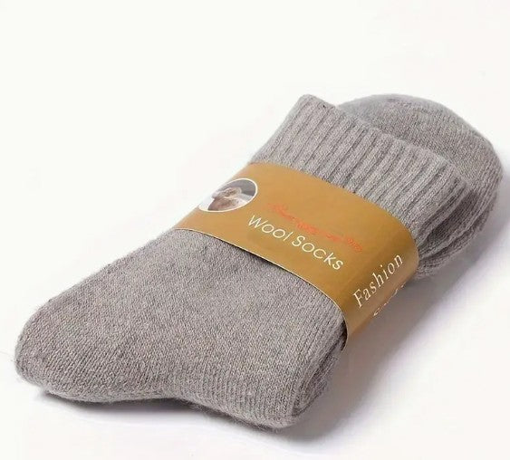 Men's Merino Wool Crew Socks - Perfect for Cold Days - Socks by The Nichole Collection