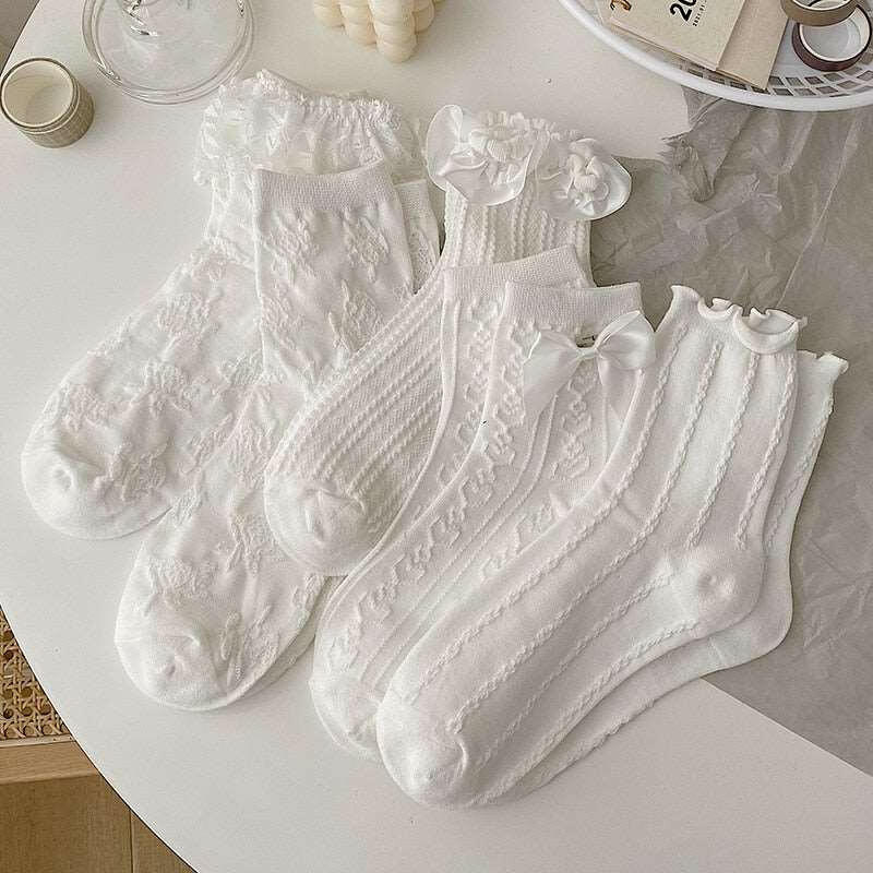 Lolita White Lace Socks 