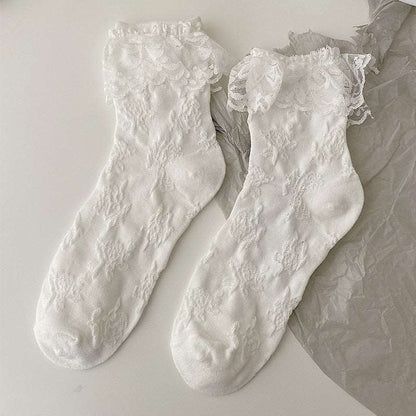 Lolita White Lace Socks 