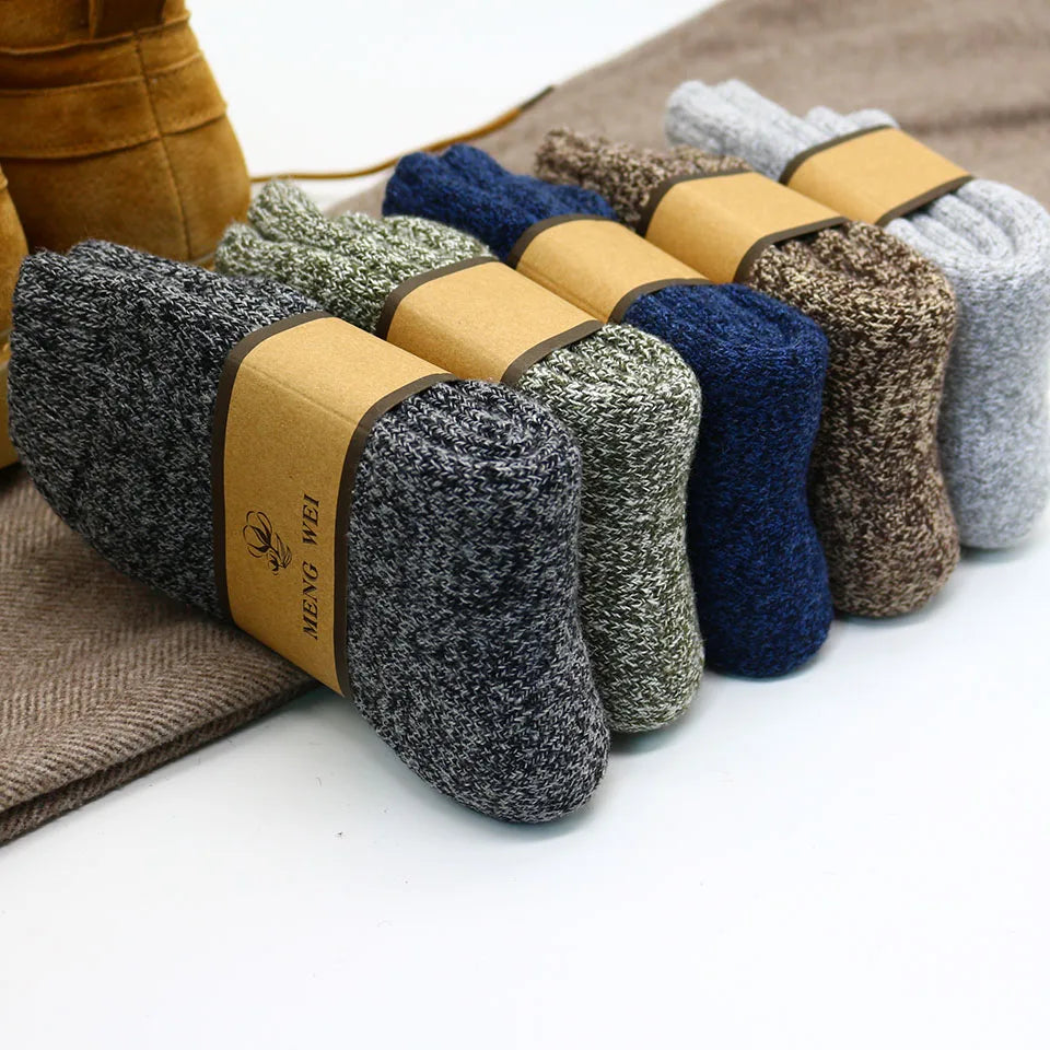 Men’s Merino Thick Wool Socks (3) Pairs
