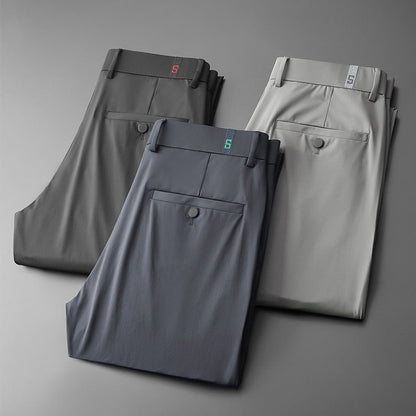 Men's Silk Casual Trousers 
