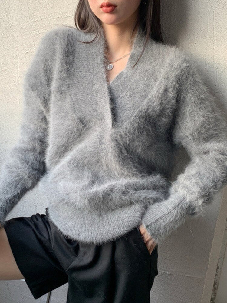 Mohair Knitted Soft Sweater | On sale | The Nichole