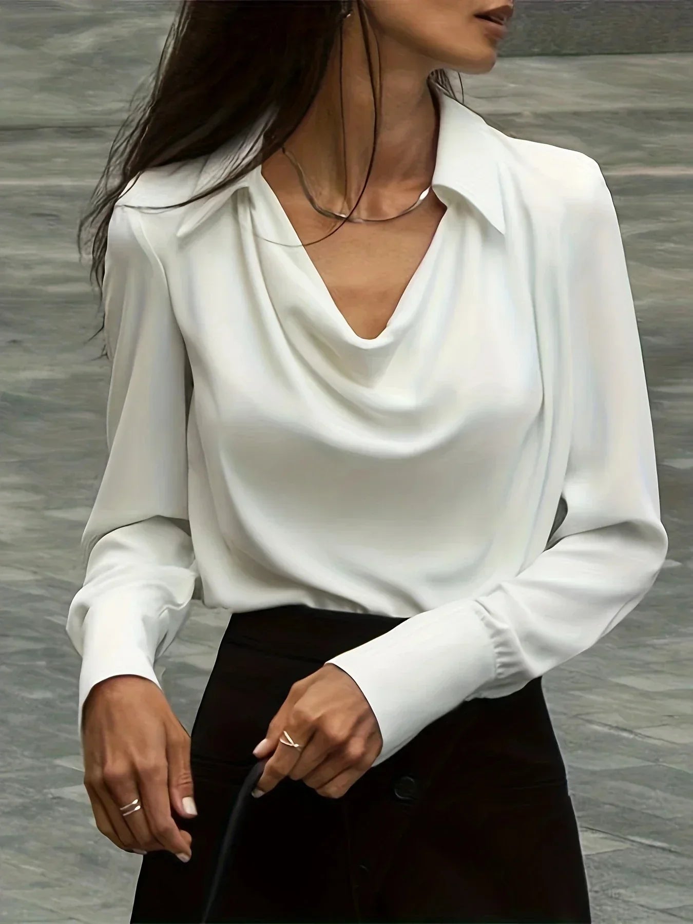 Open-Necked Shirt White