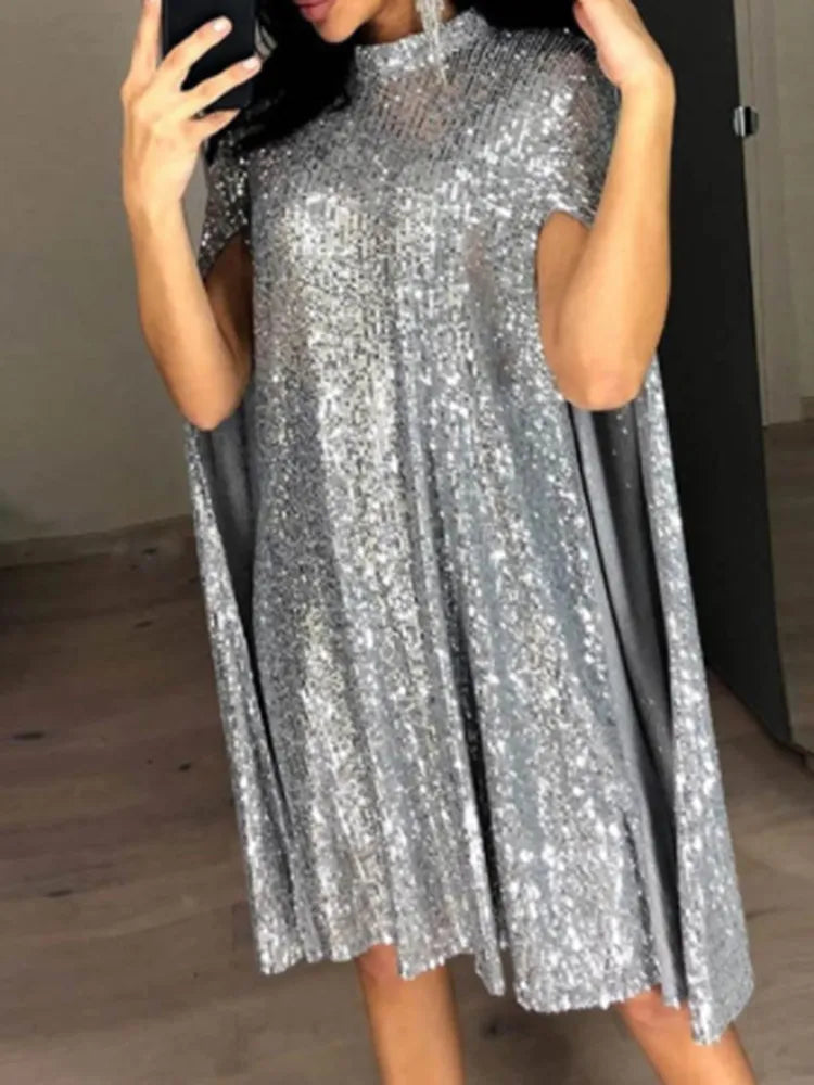 Shimmer Chic Sequin Drift Dress