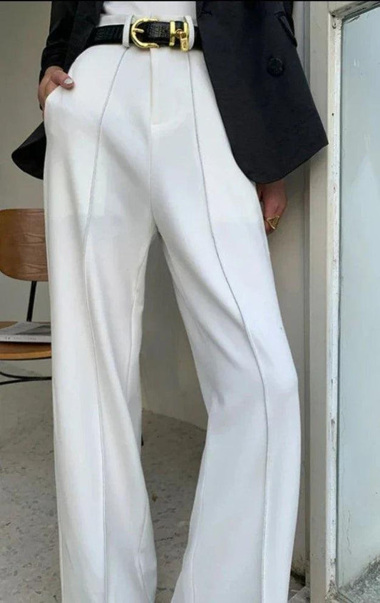 Sophisticated High Waist Wide Leg Pants