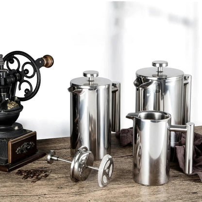 Stainless Steel French Press Coffee Maker for Delicious Brews - Coffee by The Nichole Collection