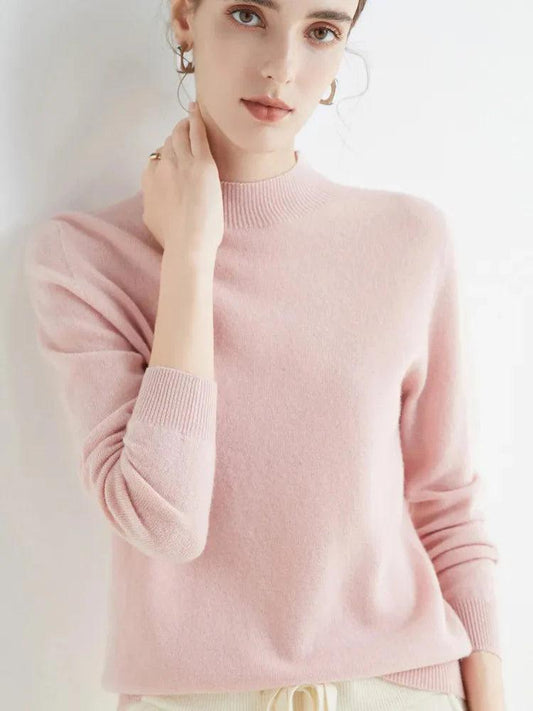 Stylish Luxury Merino Cashmere Pullover for Timeless Comfort - Sweaters by The Nichole Collection