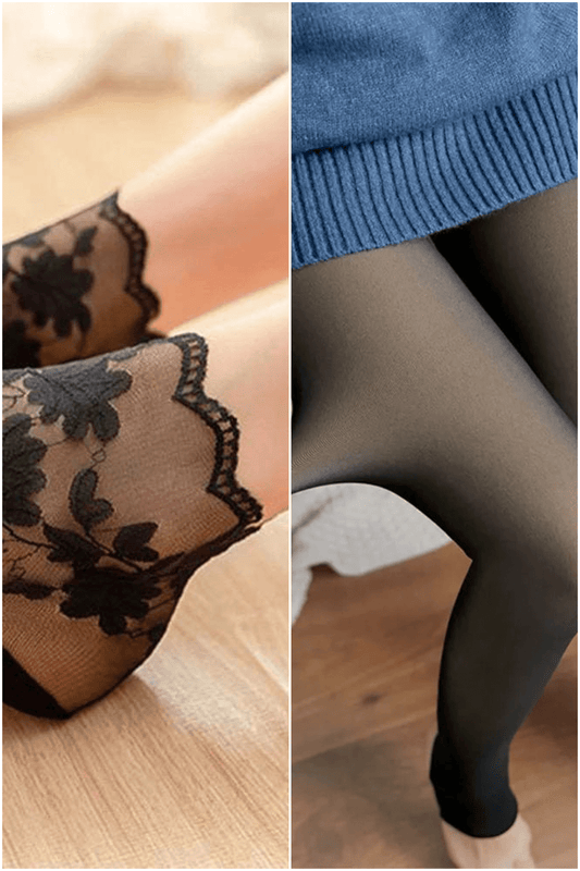 Summer Lace Socks and Winter Warm Translucent Pantyhose