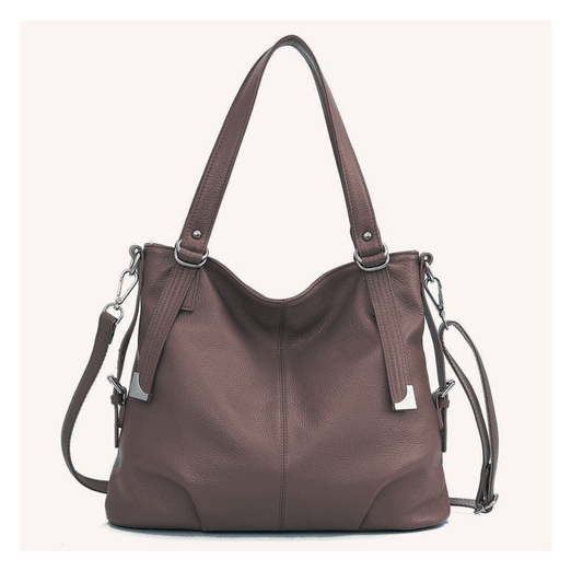 The Alisha - Stylish Leather Shoulder Bag with Multiple Pockets - Shoulder Bags by The Nichole Collection