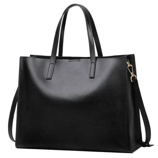 Classic Leather Handbag with Timeless Design and Spacious Interior - Genuine Leather by The Nichole Collection