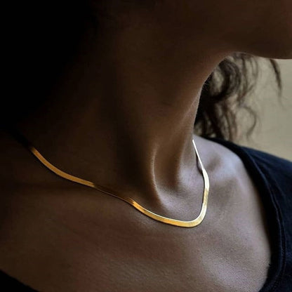 Women’s Herringbone Choker Necklace | On sale | The Nichole