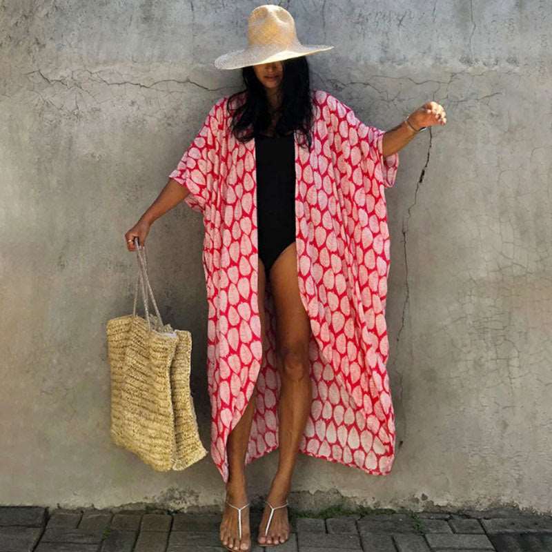 Cover-Up Kimono Swimsuit Cape 