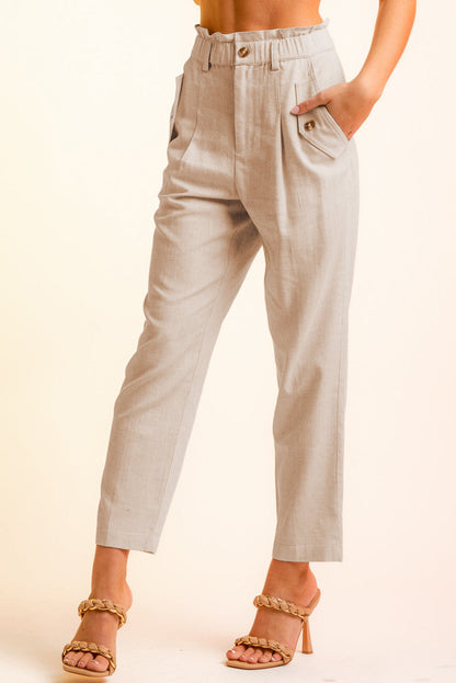 Women’s Side Button Long Pants | On sale | 80% viscose 20%