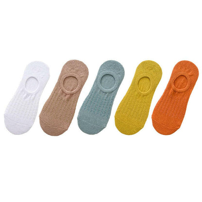 Women's Thin Mesh Boat Socks (5 pairs) - Lace Socks by The Nichole Collection